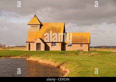 Fairfield Chiesa Romney Marsh Kent England Foto Stock