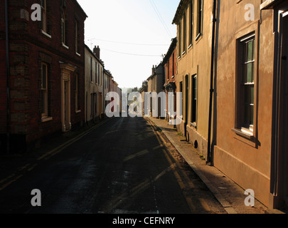 High Street, Pozzi-next-il-mare sulla costa di Norfolk Foto Stock