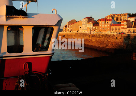 Pesca artigianale barche nel porto Carril, Vilagarcía de Arousa, Galizia, Spagna Foto Stock