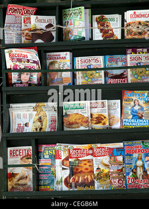 Fornitore portoghese di libri e riviste a Funchal, Madeira. Foto Stock
