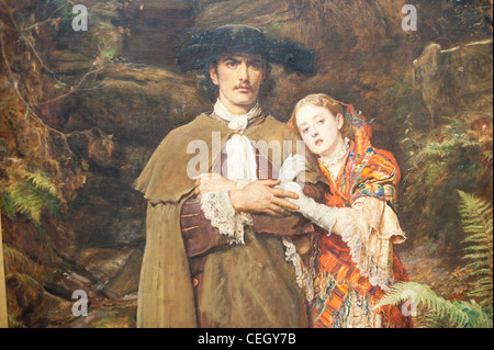 La sposa di Lammermoor dipinto da John Everett Millais Foto Stock