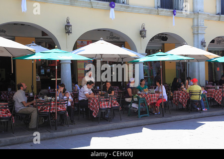 All'aperto, Cafe, città di Oaxaca, Oaxaca, Messico, America Latina Foto Stock