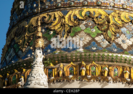 Elk208-1470 Thailandia Chiang Mai, Wat Saen Fang, chedi Foto Stock