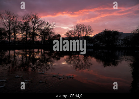 Cina,giorno,l'agricoltura , fenomeno naturale,turismo,pianta, nessuno, albero, immagine a colori , Terra , Funzione, Anhui Foto Stock