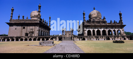 Ibrahim roza rauza tomba islamica bijapur karnataka india Foto Stock