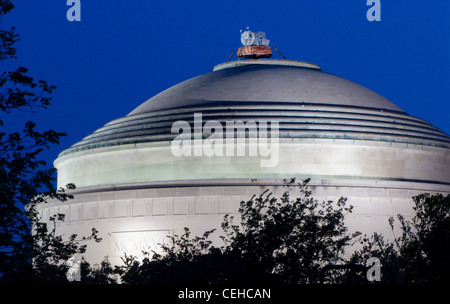 Gli hacker hanno collocato un modello del modulo lunare "Eagle" Apollo 11 sulla Grande cupola del MIT il 5/17/09, prima del 40° anniversario dello storico atterraggio sulla Luna dell'Apollo 11. Foto Stock