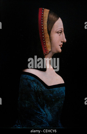 Leonardo da Vinci la scuola La belle Ferronnière - Vinci La belle Ferronnière Italia Italiano Foto Stock