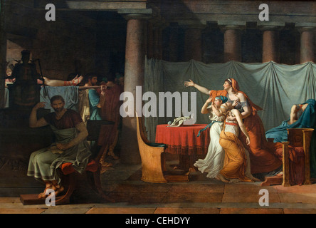 Il lictors riportare a Bruto i corpi dei suoi figli 1789 Jacques Louis David 1748 1825 Foto Stock