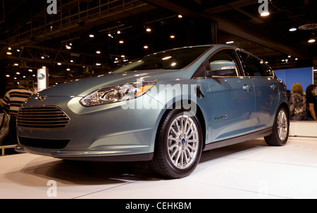 HOUSTON - Gennaio 2012: la Ford Focus auto elettrica a Houston International Auto Show on gennaio 28, 2012 a Houston, Texas Foto Stock