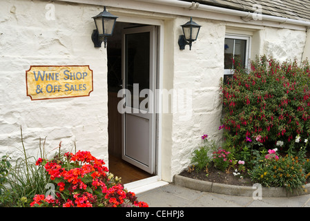 Wine Shop su Sark U K Foto Stock