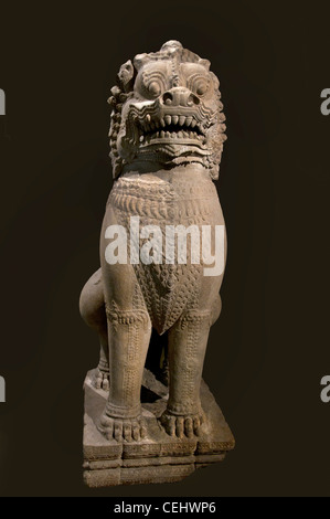 Lion Peah Thkol Preah Khan Kompong Svay provincia Kompong Thom 12 Secolo Cambogia stile Bayon Foto Stock