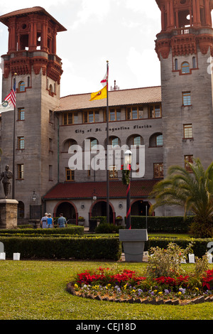 Museo lightner st Augustine florida, Stati Uniti d'America. Di fronte flagler college e casa monica hotel proprio nel centro della città Foto Stock