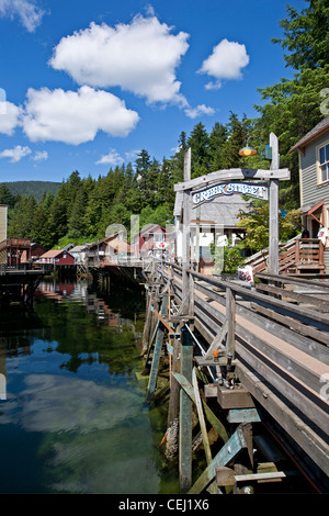 Creek street. Ketchikan. L'Alaska. Stati Uniti d'America Foto Stock