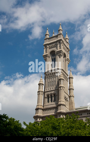 In Pennsylvania, Philadelphia. storico tempio massonico, circa 1868-73. architettonico utilizzando 7 diversi stili. Foto Stock