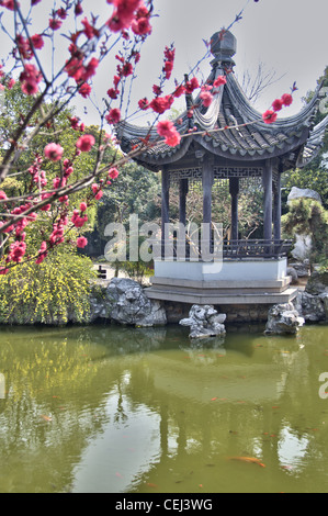 Pagoda a Yan Family Garden - Mudu vicino a Suzhou (Cina) Foto Stock