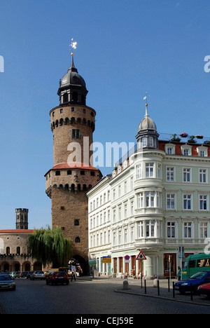 Reichenbacher torre sul mercato Superiore di Goerlitz. Foto Stock