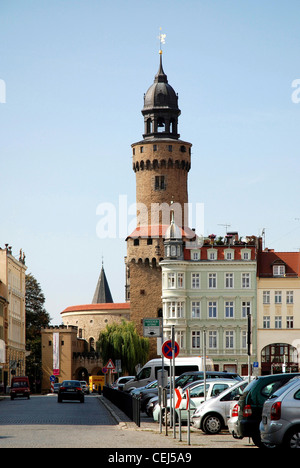 Reichenbacher torre sul mercato Superiore di Goerlitz. Foto Stock