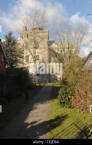 Romsey Hampshire. Un bel mercato inglese comune con una storica abbazia. Foto Stock