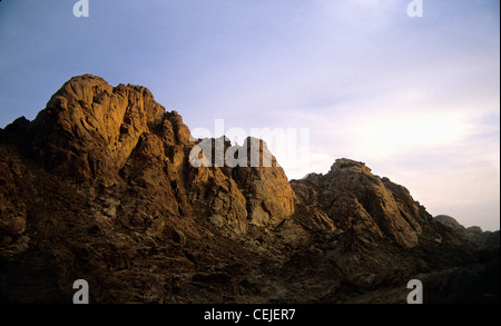 Nel deserto del Sinai in scena la gamma alta. Foto Stock