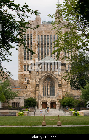 Sterling Memorial Library all'università di Yale. Foto Stock