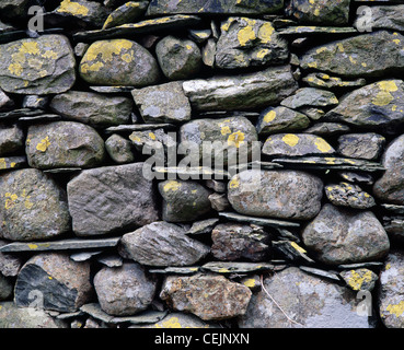 Stalattite close-up di muro. Newlands valley, Cumbria, Inghilterra, Regno Unito. Nel Parco Nazionale del Distretto dei Laghi. Foto Stock