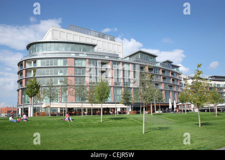 Eurovea shopping center. Bratislava. La Slovacchia. Foto Stock