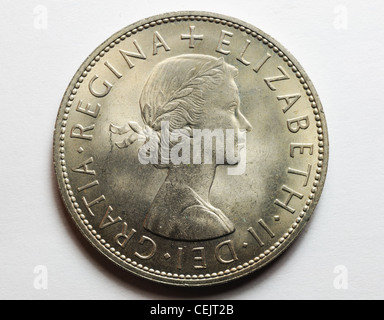 Complementare di un British 1967 Elizabeth II "Mezza Corona Foto Stock