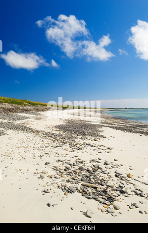 Baia di Lopness, sull'isola di Sanday, Orkney Islands, Scozia. Foto Stock