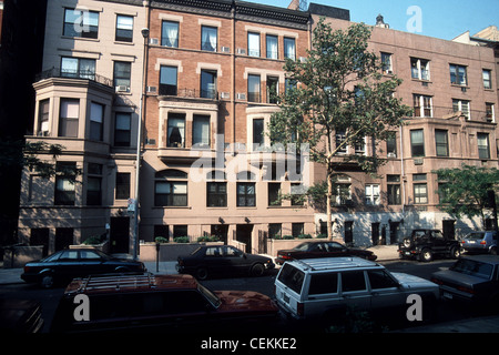 Pietre marroni sulla Upper West Side di Manhattan sono visto nel 1999. (© Francesca M. Roberts) Foto Stock