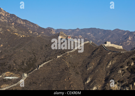 Il Grande Muro di Jiayuguan Foto Stock