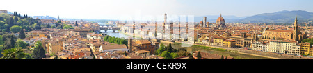 Panorama di Firenze / Firenze (High Res), Toscana, Italia Foto Stock