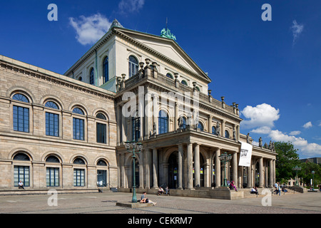La Staatsoper di Hannover, opera house di Hannover, Bassa Sassonia, Germania Foto Stock