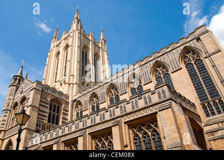 St Edmundsbury Cathedral, la cattedrale per la chiesa di Inghilterra del diocesi di St Edmundsbury e Ipswich Suffolk, Inghilterra. Foto Stock