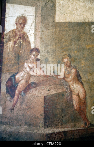 L'Italia, Napoli Museo, da Pompei, Casa dei Dioscuri, Medea premeditating l assassinio dei suoi figli Foto Stock