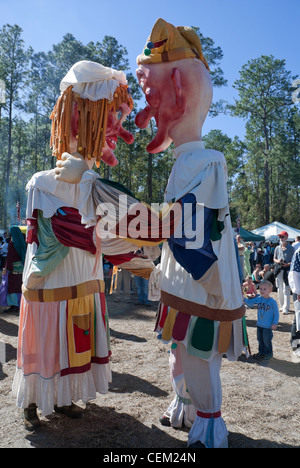 L annuale Hoggetowne Faire medievale a Gainesville Florida Foto Stock