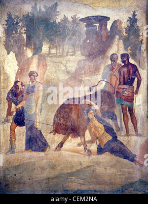 L'Italia, Napoli Museo, da Pompei, Casa del Granduca di Toscana (VII, 4, 56), la pena di Dirce
