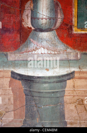 L'Italia, Napoli, Napoli Museo, da Ercolano, il pannello con Green Design monocromatico Foto Stock