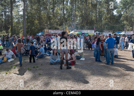 L annuale Hoggetowne Faire medievale a Gainesville Florida Foto Stock