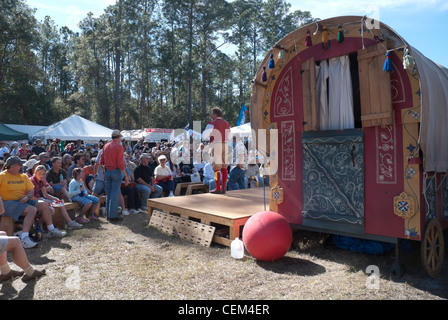 L annuale Hoggetowne Faire medievale a Gainesville Florida Foto Stock