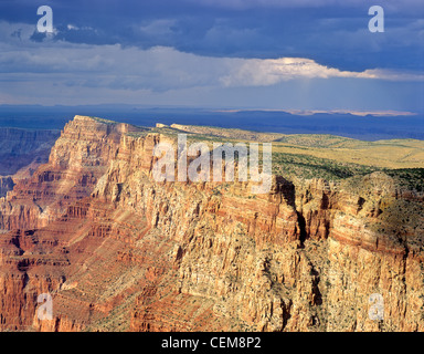 Palisades del deserto, visto dal bordo Sud in vista del deserto, il Parco Nazionale del Grand Canyon, Arizona, Stati Uniti d'America Foto Stock
