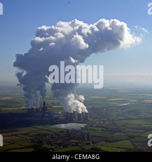 Immagine aerea di Drax Power Station, North Yorkshire Foto Stock