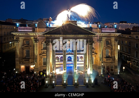 Newcastle Theatre Royal 175Feste di compleanno, Grey Street, Newcastle upon Tyne, Tyne and Wear Foto Stock