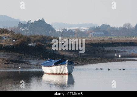 Burnham Overy Staithe a bassa marea Foto Stock