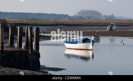 Burnham Overy Staithe a bassa marea Foto Stock