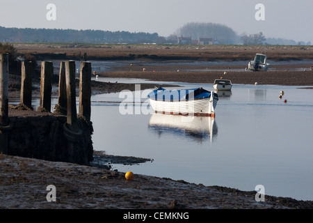 Burnham Overy Staithe a bassa marea Foto Stock