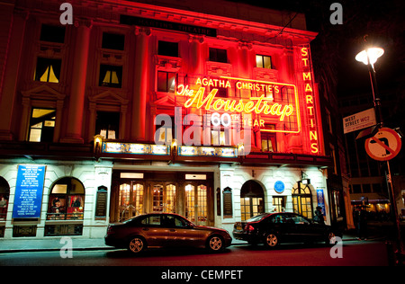 Il Mousetrap St Martins Theatre London più lunga Foto Stock
