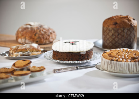 Torta di Natale 4 Foto Stock