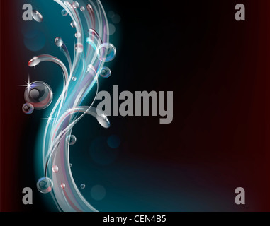 Stile contemporaneo acqua sfondo astratto graphic design Foto Stock