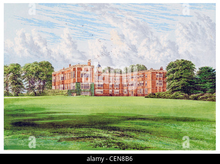 Temple Newsam Templestowe Tudor House giacobino paesaggistico di Capability Brown West Yorkshire Inghilterra Foto Stock