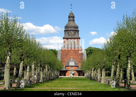 Chiesa protestante Johannesstift di Spandau a Berlino. Foto Stock